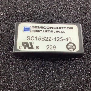 SC15B22-125-46 - SEMICONDUCTOR CIRCUITS - DC-DC CONVERTER +/- 12VDC 625MA