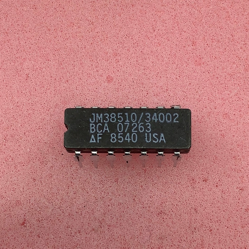 JM38510/34002BCA - FAIRCHILD - Military High-Reliability Integrated Circuit, Commercial Number 54F11