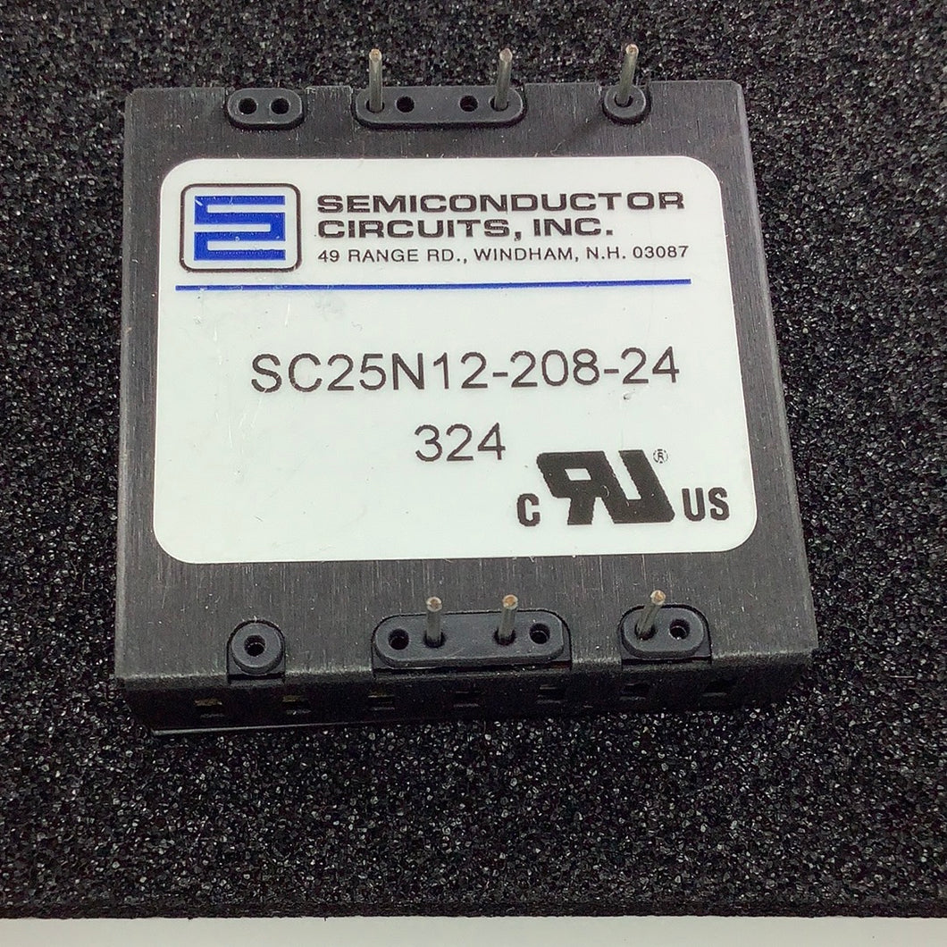 SC25N12-208-24 - SEMICONDUCTOR CIRCUITS - DC-DC CONVERTER INPUT 18-36VDC
OUTPUT 12VDC 2.08A