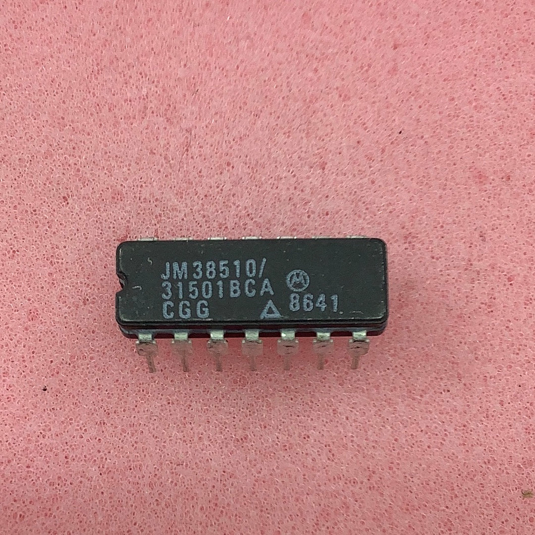 JM38510/31501BCA - Motorola - Military High-Reliability Integrated Circuit, Commercial Number 54LS90