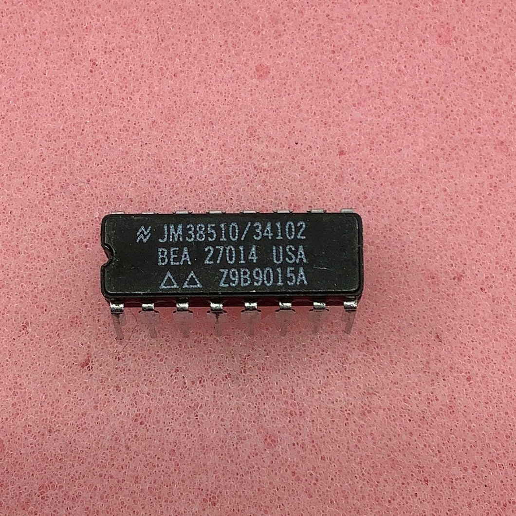 JM38510/34102BEA - National Semiconductor - Military High-Reliability Integrated Circuit, Commercial Number 54F109