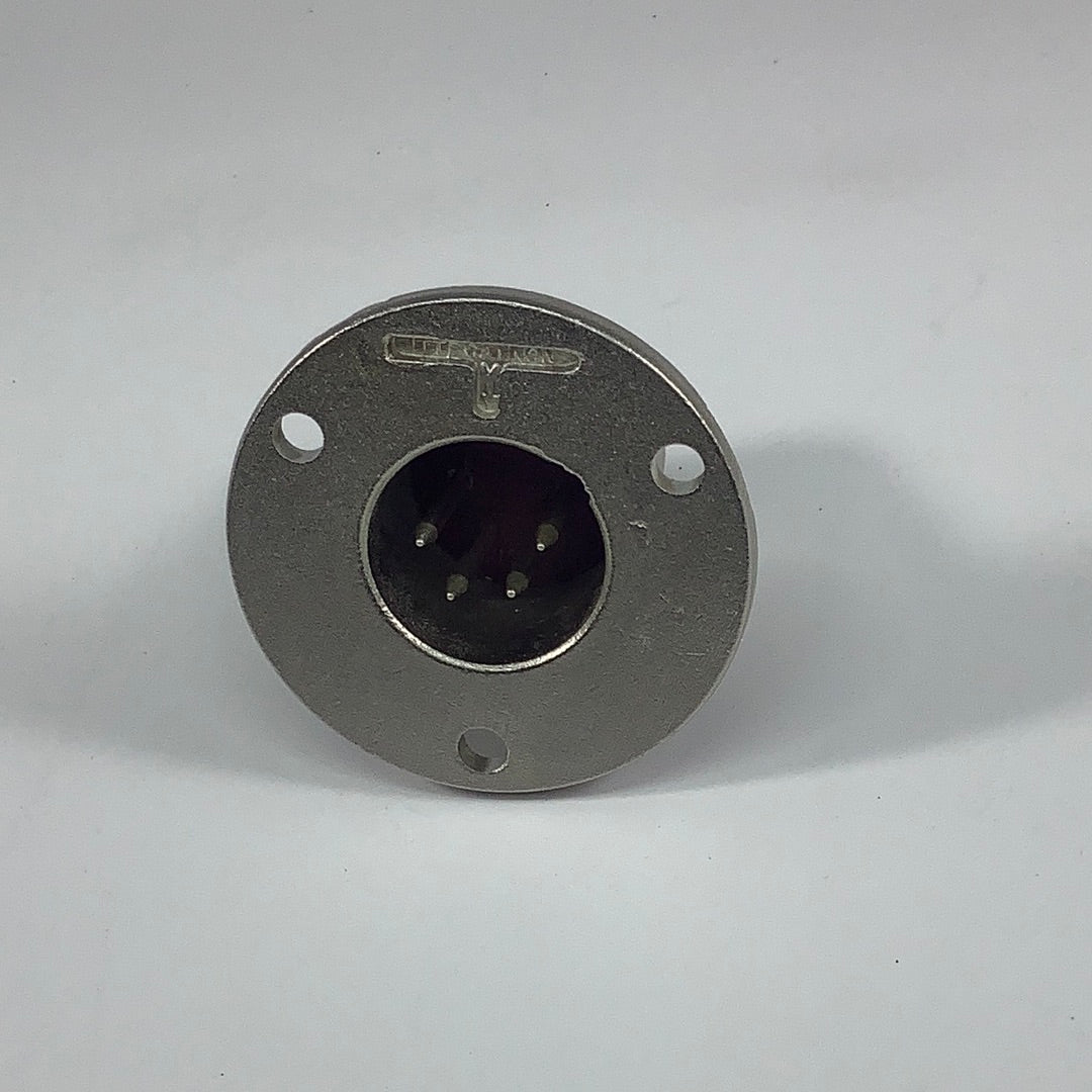 XLR-4-14 - ITT CANNON - 4 PIN MALE XLR CONNECTOR, FLANGE MOUNT