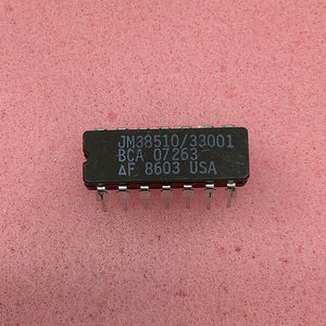 JM38510/33001BCA - FAIRCHILD - Military High-Reliability Integrated Circuit, Commercial Number 54F00