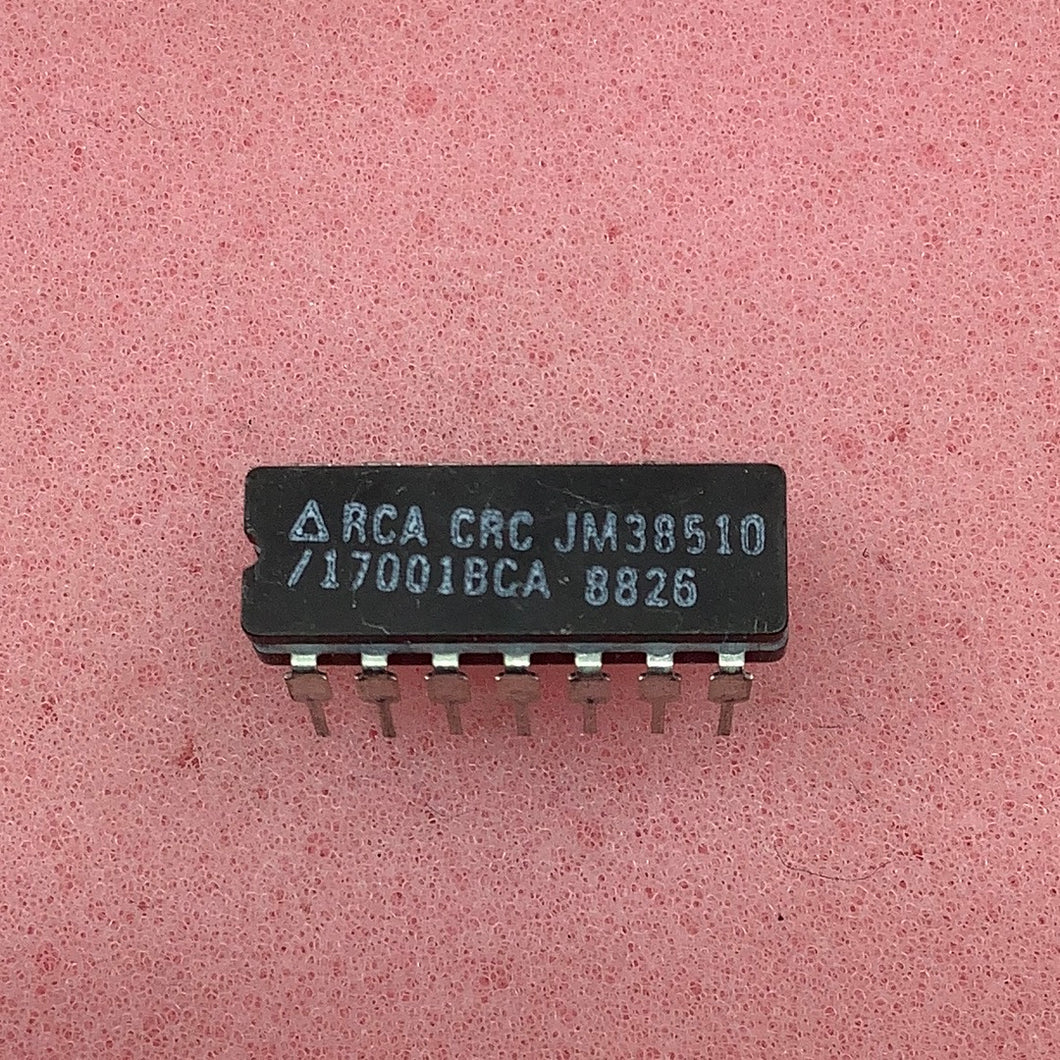 JM38510/17001BCA - RCA - RCA - Military High-Reliability Integrated Circuit, Commercial Number 4081B