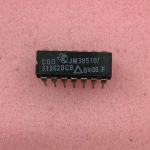 JM38510/31302BCB - Texas Instrument - Military High-Reliability Integrated Circuit, Commercial Number 54LS14