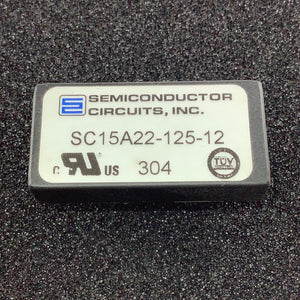SC15A22-125-12 - SEMICONDUCTOR CIRCUITS - DC-DC INPUT 9-18V OUTPUT +/- 12V 625 MA