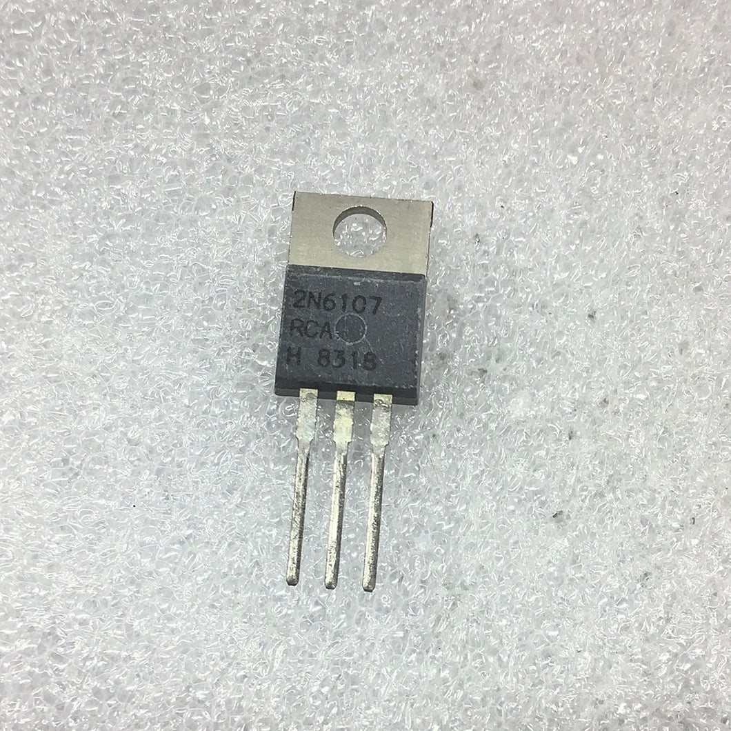 2N6107 - Silicon PNP Transistor - MFG.  RCA