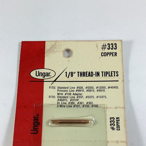 333 - UNGAR - Copper Chisel Soldering Iron Tip,1/8" Thread In