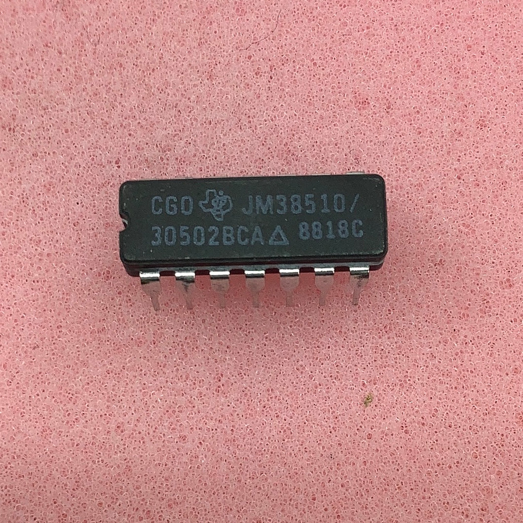 JM38510/30502BCA - TI - Texas Instrument - Military High-Reliability Integrated Circuit, Commercial Number 54LS86
