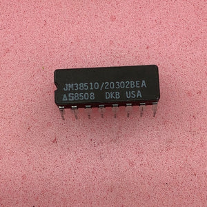 JM38510/20302BEA - Signetics - Military High-Reliability Integrated Circuit, Commercial Number IC,PROM,256X4,TTL,DIP,16PIN,CERAMIC