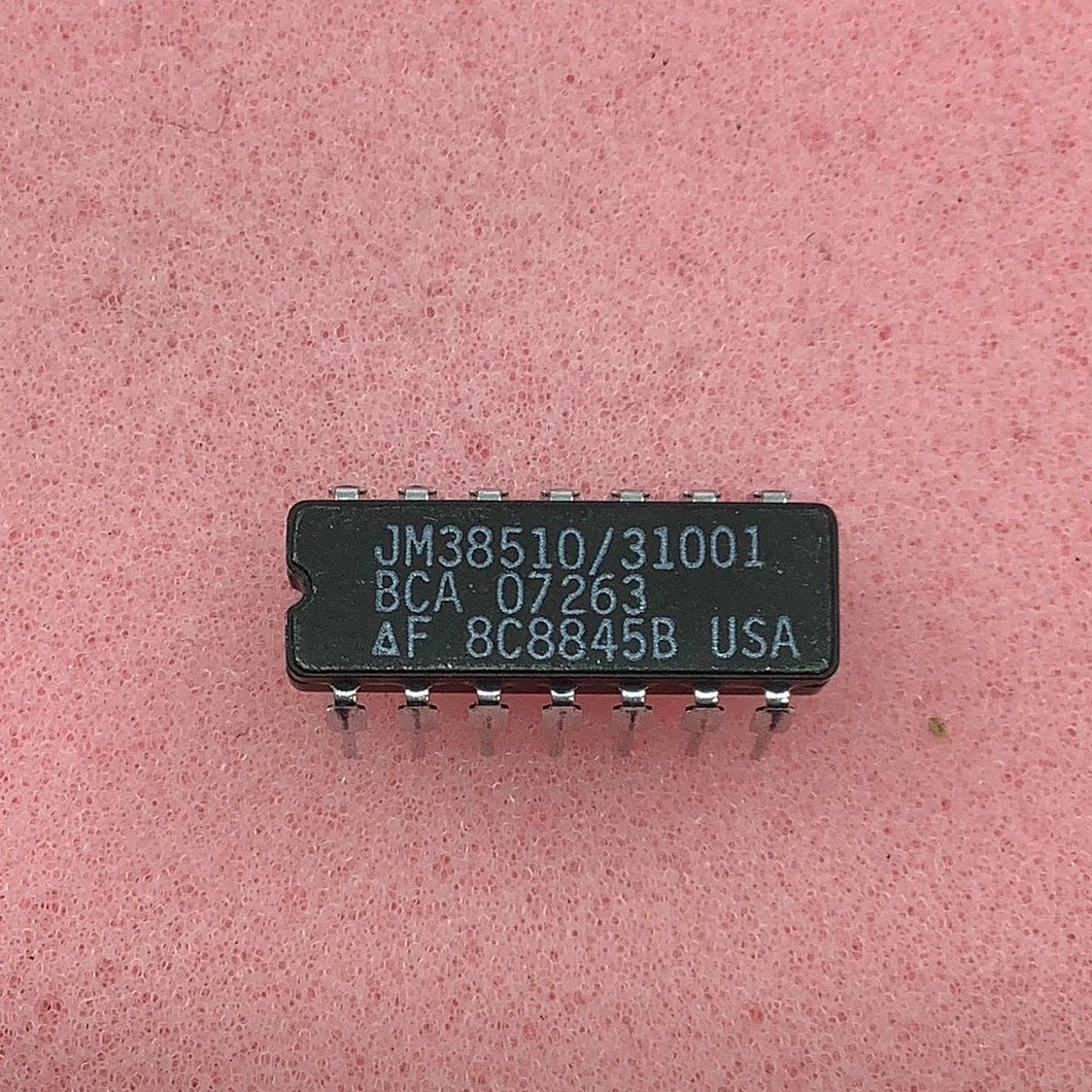 JM38510/31001BCA - F - FAIRCHILD - Military High-Reliability Integrated Circuit, Commercial Number 54LS11