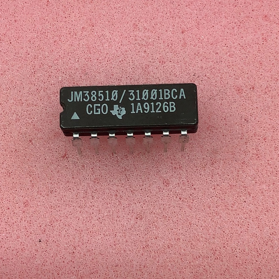 JM38510/31001BCA - TI - Texas Instrument - Military High-Reliability Integrated Circuit, Commercial Number 54LS11