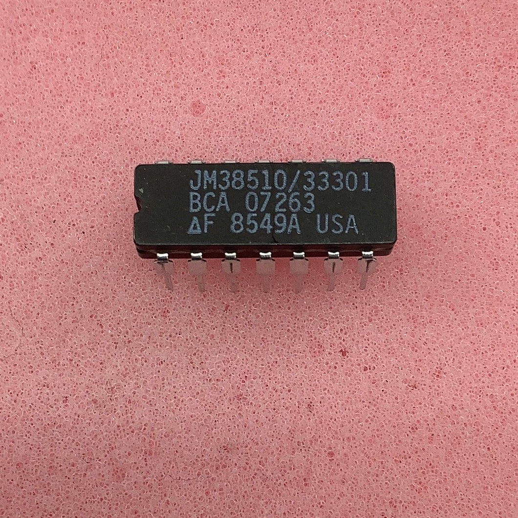 JM38510/33301BCA - FAIRCHILD - Military High-Reliability Integrated Circuit, Commercial Number 54F02