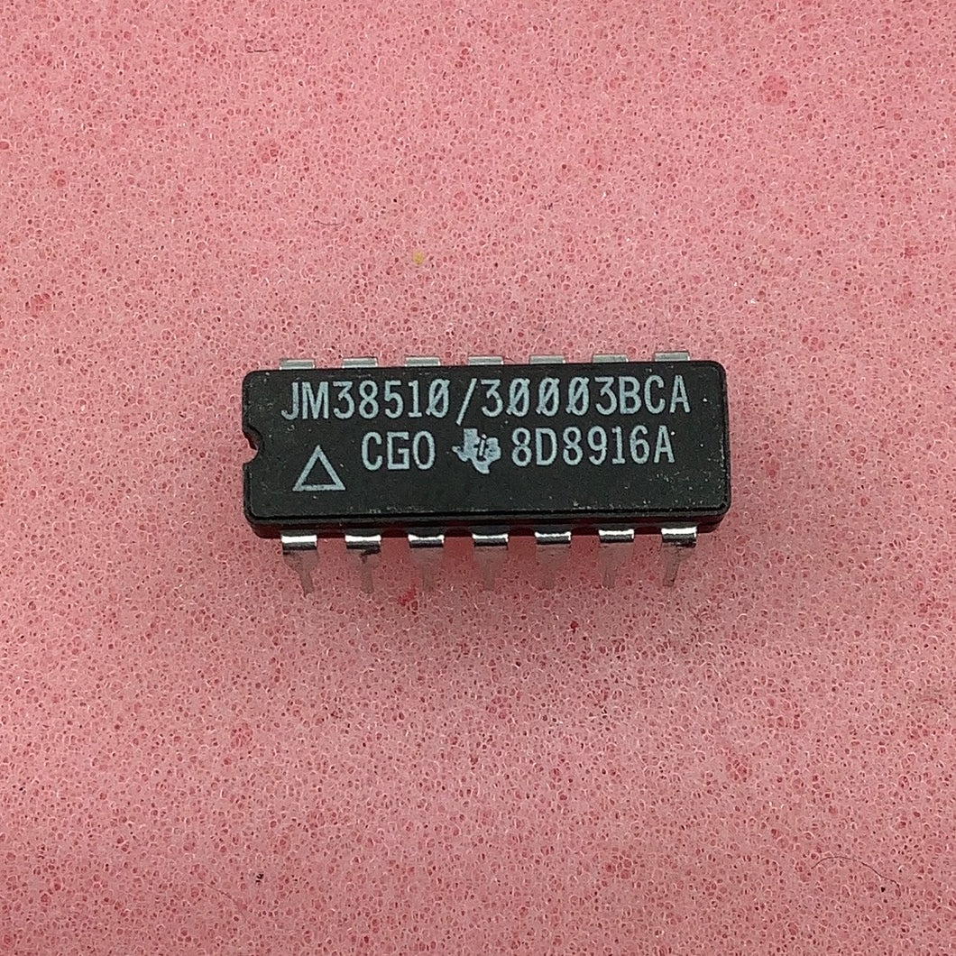 JM38510/30003BCA - Texas Instrument - Military High-Reliability Integrated Circuit, Commercial Number 54LS04