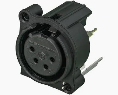 4 Pin PC mount Receptacle, NC4FAV-0