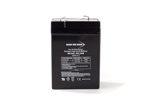 BW 645  6V 4.5AH  Sealed Lead Acid Battery Tab=.187, 0010-2