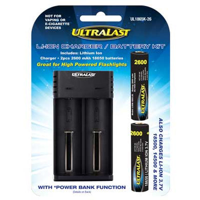 Lithium Ion Charger W/Batteries , UL1865K-26