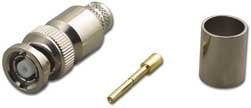 Reverse Polarity BNC Plug   (female pin) RG-213/U, RPB-3908P