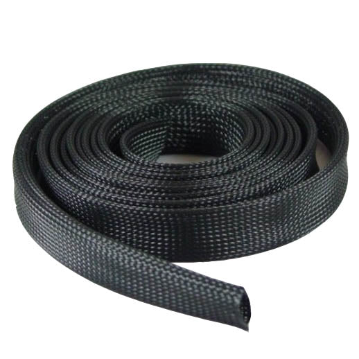 Expandable Braided Cable Sock Black 1/2