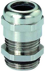 Liquid Tight Cord Grip, 6.0-12mm(.24-.47)Nickel Plated Brass  W/ Noeprene Sealing Insert - 22303.6