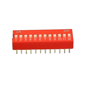 Dip Switch, SPST 12 section, 30-1012
