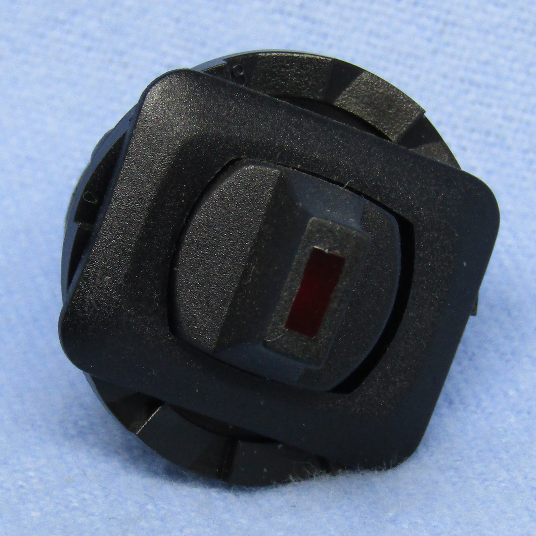 Lighted Round Paddle Lever Toggle Sw, SPDT On-On, LED Red, 30-10622