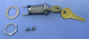 Plate Tumbler Key Switch SPST #HC531, 30-1191
