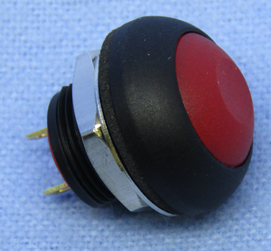 Sealed  Push Button Sw. SPST, (ON)-OFF Red, 30-12630
