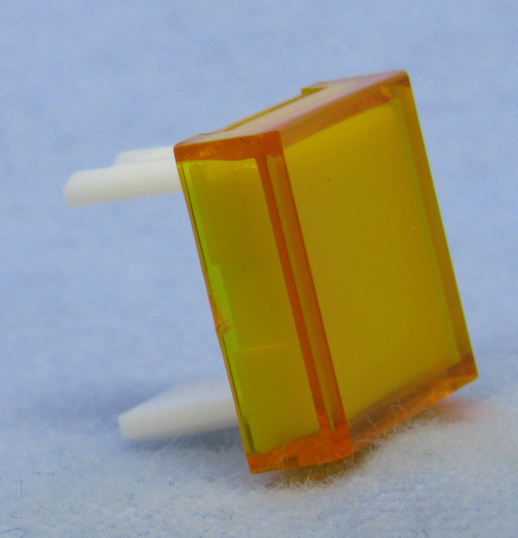 Square Lens for Square PB Switch, Yellow, 30-14539
