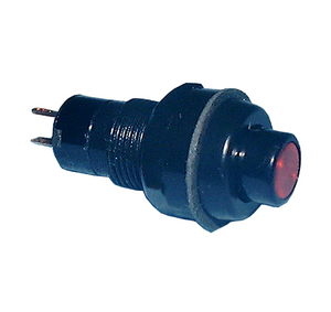 Push Button, SPST 3A @125V, (On)-Off, Red Butt., 30-2293