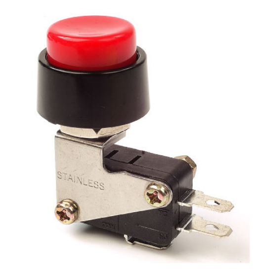 Red Push Button Switch On/Off Momentary, 30-787