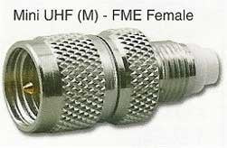 FME FEMALE to MINI-UHF MALE, RFA-8253P
