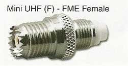 FME FEMALE to MINI-UHF FEMALE, RFA-8251P