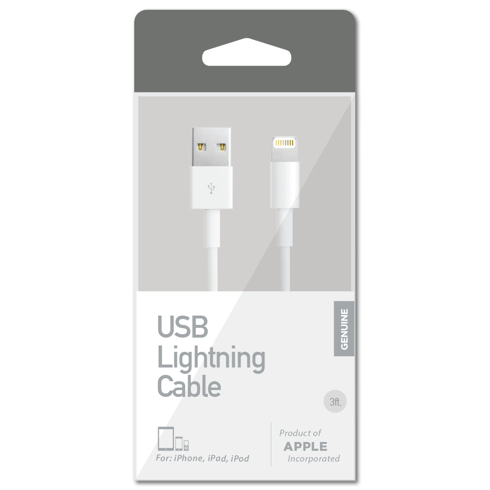 8PIN LIGHTNING SYNC & CHARGE CABLE - 3FT, IP5DK