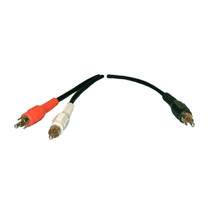 "Y" Adapter RCA Plug / (2) RCA Plugs, 4040-PHILMORE