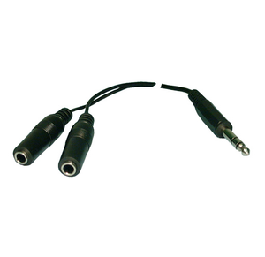 "Y" Adapter Stereo 1/4" Plug / (2) Stereo 1/4" Jacks, 4070-PHILMORE