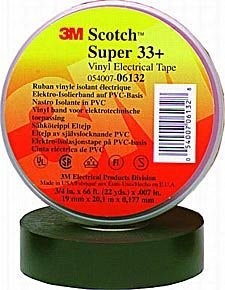 3M 33+ Vinyl Electrical Tape 3/4” X 66ft, 0-00-54007-06132-8