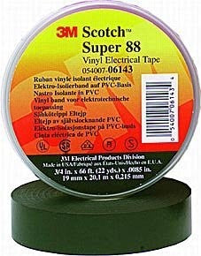 3M Super 88 Vinyl Electrical Tape 3/4” X 60ft, 054007-06143