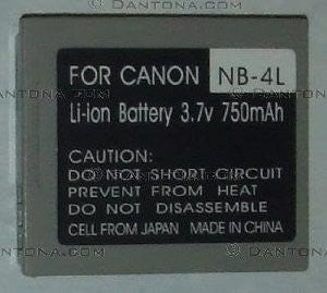 CANON NB-4L BATTERY, CAM-NB4LP