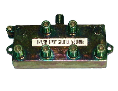 6-way Hybrid Splitter 900 MHz, 42-136
