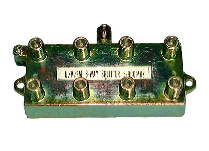 8-way Hybrid Splitter 900 MHz, 42-138