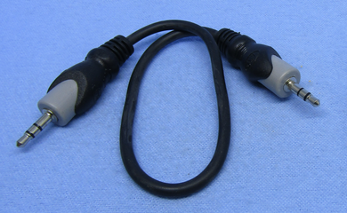 6' 3.5mm Stereo Mini Plug on both ends, Black (formerly PR5), 44-006