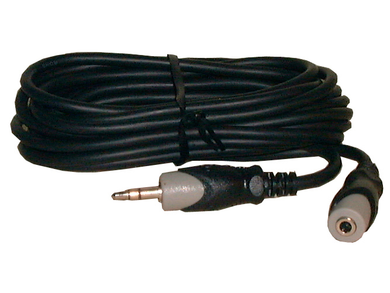 10' 3.5mm Stereo Mini Plug to Mini Jack, Black, 44-010