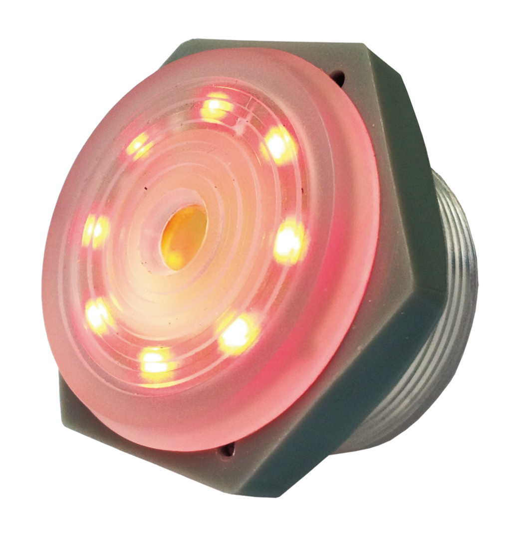 Red Lighted Piezo Sounder-Intermittent, 44-1204