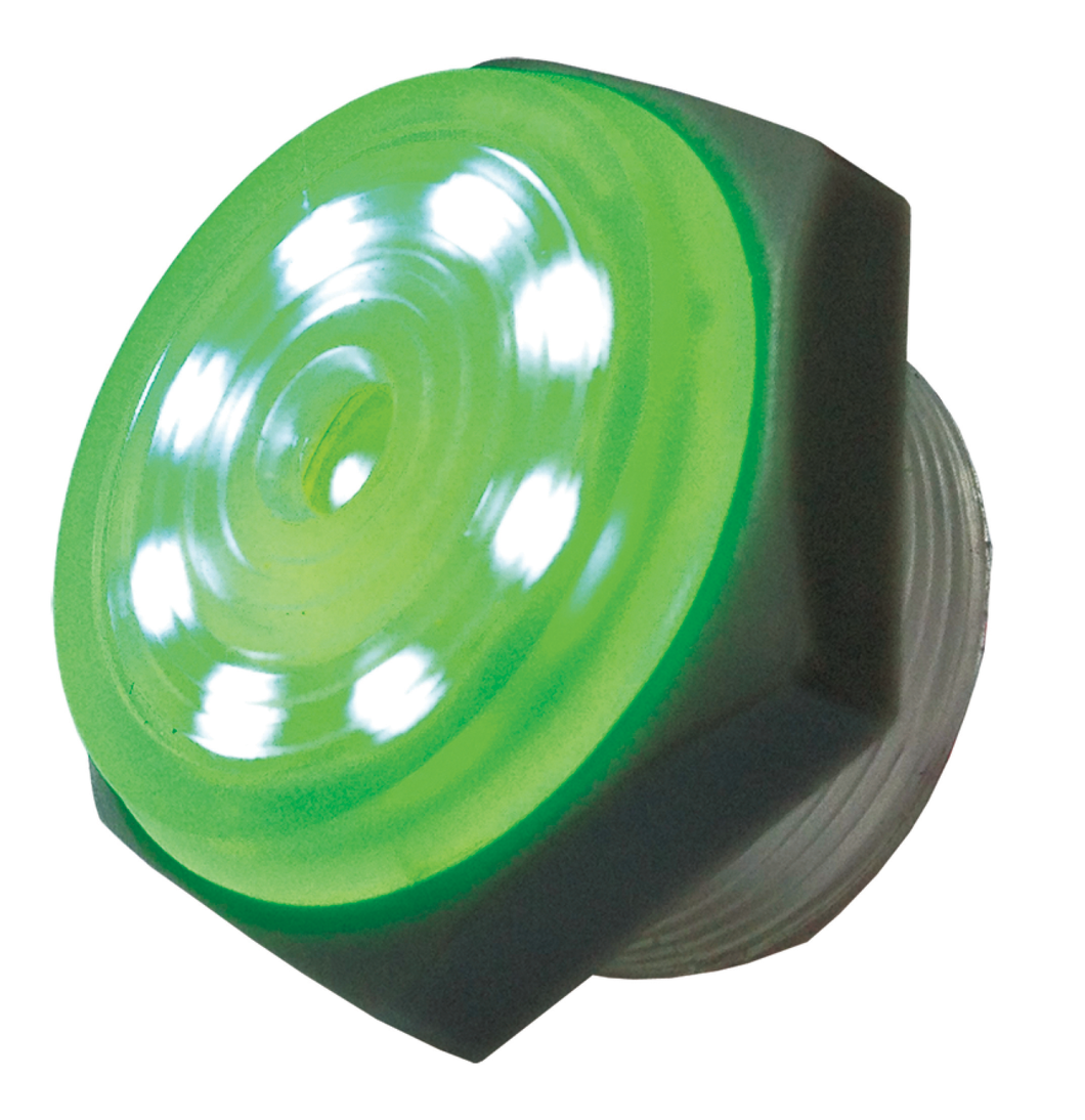 Green Lighted Piezo Sounder-Intermittent, 44-1206