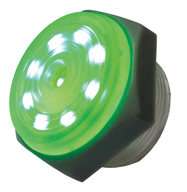 Green Lighted Piezo Sounder-Continuous, 44-1216