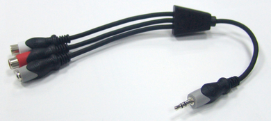3.5mm Stereo/M-(2) RCA/F+3.5mm Stereo/F, 44-312