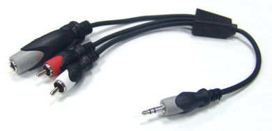 3.5mm Stereo/M-(2) RCA/M+1/4