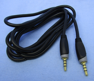 3.5mm M/M 4 Cond. Audio Cable, 3 ft., 44-469
