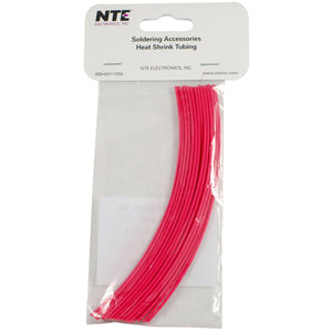 HEAT SHRINK 1/16 IN DIA RED 6 INCH  30 PIECES , 47-20106-R